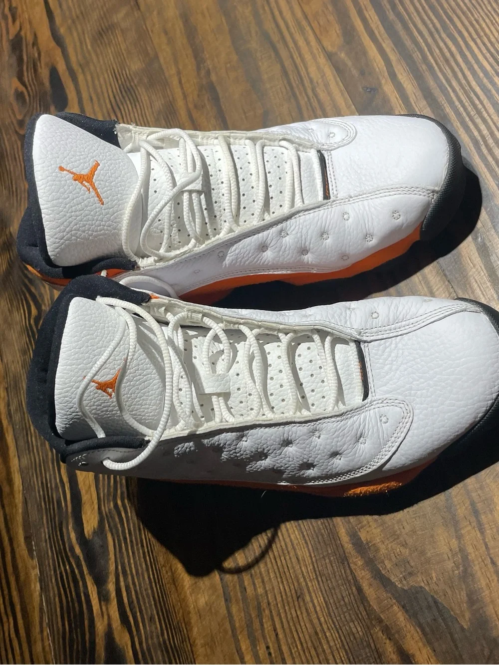 Jordan Men’s 13 Retro Sneakers - White/Orange/Black